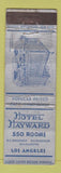 Matchbook Cover - Hotel Hayward Los Angeles CA FEDERAL LONG WEAR