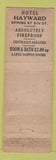 Matchbook Cover - Hotel Hayward Los Angeles CA FEDERAL LONG WEAR