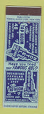 Matchbook Cover - Hotel College Inn Rochester NY
