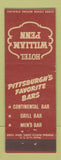 Matchbook Cover - Hotel William Penn Pittsburgh PA