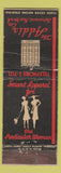 Matchbook Cover - Addis Women's Clothes Syracuse NY CREASES