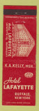 Matchbook Cover - Hotel Lafayette Buffalo NY WEAR