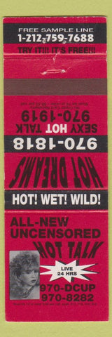 Matchbook Cover - Phone Sex Girlie #1840 970 DCUP