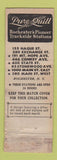 Matchbook Cover - Pure Quill oil gas Rochester NY WORN