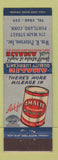 Matchbook Cover - Amalie Motor oil gas WM Peterson Portland CT Federal