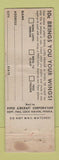 Matchbook Cover - Piper Airplanes Cub