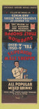 Matchbook Cover - Superior Malt Shoppe Fort Wayne IN Federal