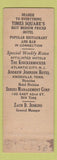 Matchbook Cover - Century Hotel New York City WORN MULTIPLE CREASES