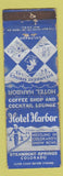Matchbook Cover - Hotel Harbor Steamboat Springs Colorado girlie WORN