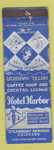 Matchbook Cover - Hotel Harbor Steamboat Springs Colorado girlie WORN