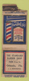 Matchbook Cover - Standard Barber Shop Orlando FL DQ POOR STRIKER
