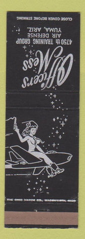 Matchbook Cover - Officers Mess Air Defense Yuma AZ girlie #2653