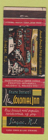 Matchbook Cover - New Colonial Inn Sigac NJ Federal WEAR