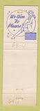 Matchbook Cover - Coral Cocktail Lounge Hollywood FL girlie