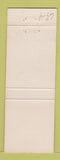 Matchbook Cover - Chinook Tavern Cafe Port Angeles WA girlie WHITE