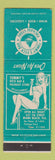 Matchbook Cover - Tommy's Deck Bar Miami Beach FL girlie #2381