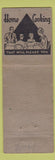 Matchbook Cover - Senate Cafe M Kobilanski WEAR girlie