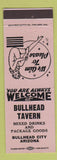 Matchbook Cover - Bullhead Tavern Bullhead City AZ girlie