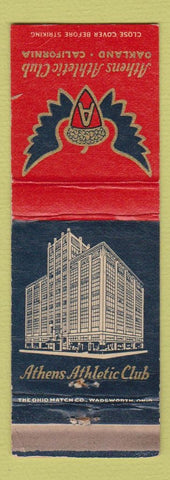 Matchbook Cover - Athens Athletic Club Oakland CA WEAR