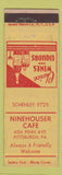 Matchbook Cover - Ninehouser Cafe Pittsburgh PA YELLOW