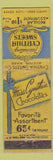 Matchbook Cover - Cynthia Sweets Chocolates Boston MA WORN