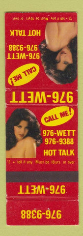 Matchbook Cover - Phone Sex 976 Wett girlie #240