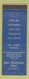 Matchbook Cover - New Strathcona Hotel Toronto ON WEAR