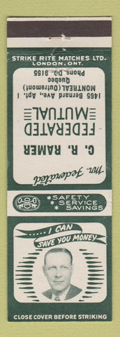 Matchbook Cover - Federated Mutual Insurance Montreal QC