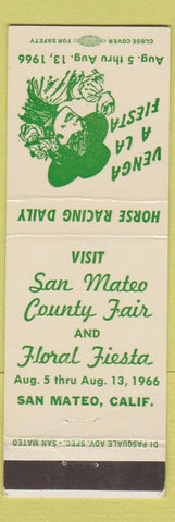 Matchbook Cover - San Mateo County Fair San Mateo CA 1966 girlie