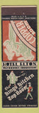 Matchbook Cover - Hotel Elton Waterbury CT Federal WEAR