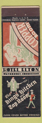 Matchbook Cover - Hotel Elton Waterbury CT Federal WEAR