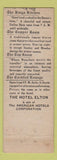 Matchbook Cover - Hotel Elton Waterbury CT Federal WEAR