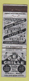 Matchbook Cover - Rex Grille Lowell MA bowling Federal WORN