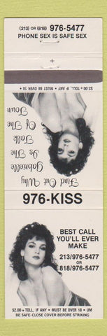 Matchbook Cover - Phone Sex 976 KISS girlie #289