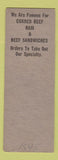 Matchbook Cover - Theatrical Bar Pittsburgh PA girlie #1545 SAMPLE