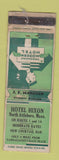 Matchbook Cover - Hotel Hixon North Attleboro MA Federal WORN