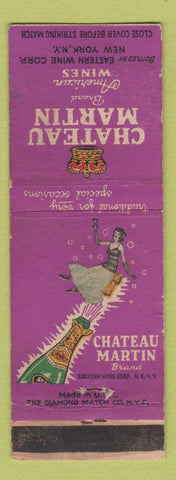 Matchbook Cover - Chateau Martin Wines New York City girlie