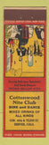 Matchbook Cover - Cottonwood Nite Club Denver Colorado FEDERAL LONG