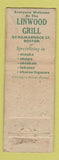 Matchbook Cover - Linwood Grill Boston MA FEDERAL WORN
