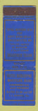Matchbook Cover - Hotel Burgoyne Montpelier ID FEDERAL LONG WEAR