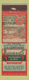 Matchbook Cover - Rooney's Restaurant Grill Wilkes Barre PA Federal WEAR