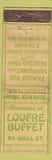 Matchbook Cover - Loufre Buffet New York City FEDERAL LONG WORN