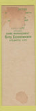 Matchbook Cover - Hotel Century New York City Federal SAMPLE