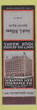 Matchbook Cover - Scranton Life Insurance Jacob Williams PA Federal