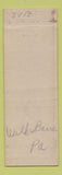 Matchbook Cover - Scranton Life Insurance Jacob Williams PA Federal