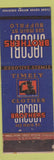 Matchbook Cover - Jacobi Brothers Buffalo NY Timely Mens Clothes Federal