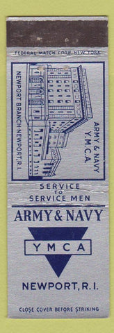 Matchbook Cover - Army Navy YMCA Newport RI Federal
