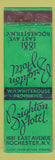 Matchbook Cover - Brighton Hotel Rochester NY FEDERAL LONG WEAR