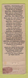 Matchbook Cover - Dreier Hotels New York City FEDERAL LONG WORN #1
