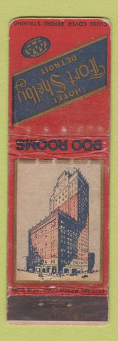 Matchbook Cover - Hotel Fort Shelby Detroit MI FEDERAL LONG WEAR